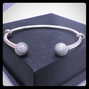 Pandora Open Bangle with CZ
